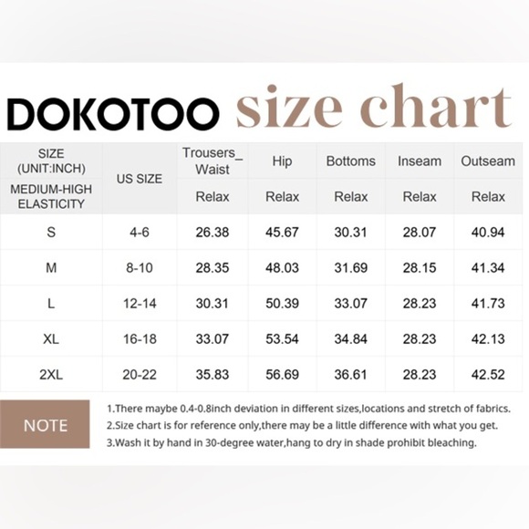 Dokotoo,Beach Wallers High-Waisted Chinos, (Sold Out On-Line),EXCL Cond. Size 6 - Picture 5 of 9
